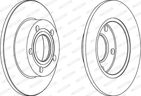 Ferodo DDF952C - Disque de frein cwaw.fr