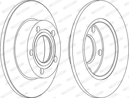 Ferodo DDF952C - Disque de frein cwaw.fr