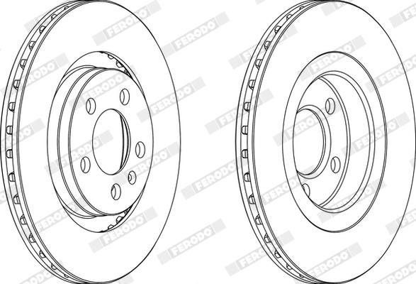 Ferodo DDF928X - Disque de frein cwaw.fr