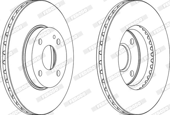 Ferodo DDF495X - Disque de frein cwaw.fr