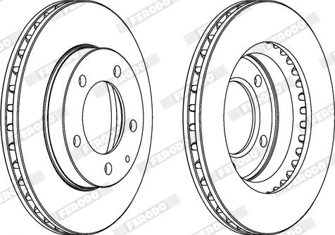 Ferodo DDF496X - Disque de frein cwaw.fr