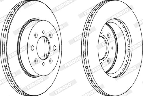 Ferodo DDF492X - Disque de frein cwaw.fr