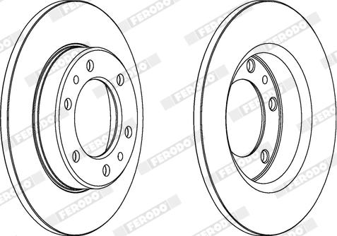 Ferodo DDF444X - Disque de frein cwaw.fr