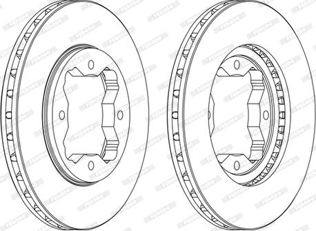 Ferodo DDF450C - Disque de frein cwaw.fr