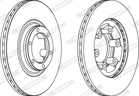 Ferodo DDF460X - Disque de frein cwaw.fr