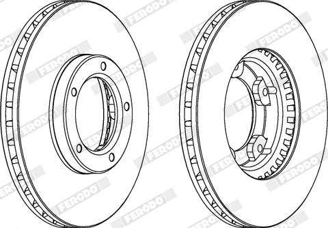 Ferodo DDF416X - Disque de frein cwaw.fr