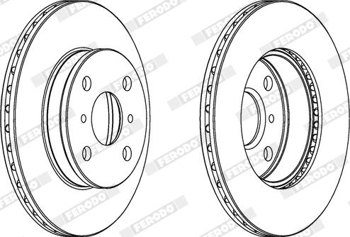 Ferodo DDF413X - Disque de frein cwaw.fr