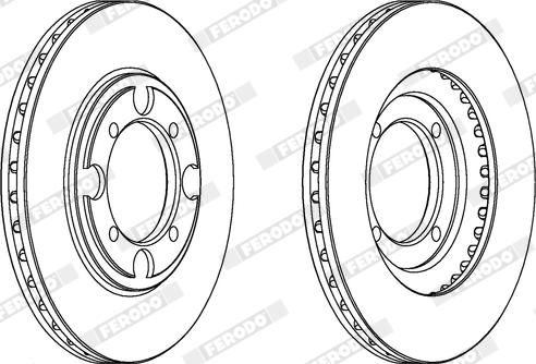 Ferodo DDF482X - Disque de frein cwaw.fr