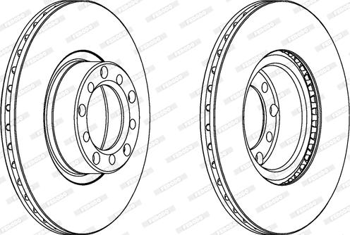 Ferodo DDF476 - Disque de frein cwaw.fr