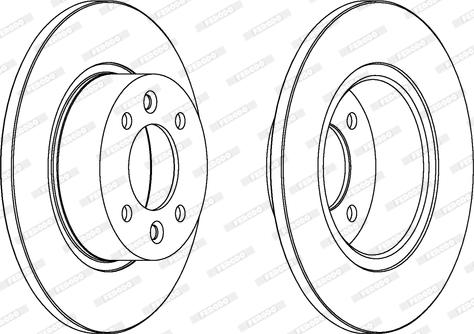 Ferodo DDF478 - Disque de frein cwaw.fr