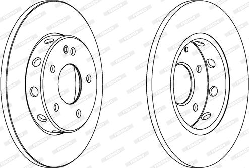 Ferodo DDF540C - Disque de frein cwaw.fr