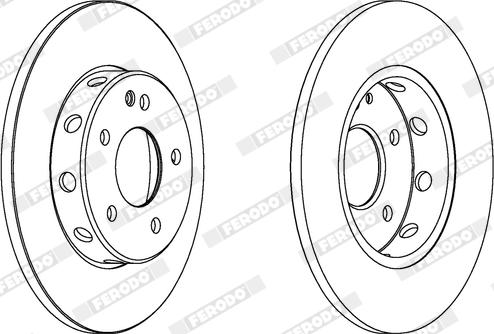 Ferodo DDF540X - Disque de frein cwaw.fr