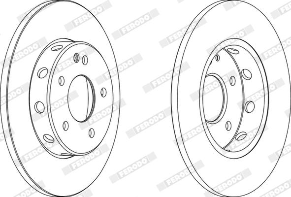 Ferodo DDF540X - Disque de frein cwaw.fr