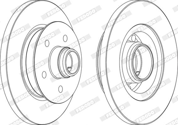 Ferodo DDF542X - Disque de frein cwaw.fr