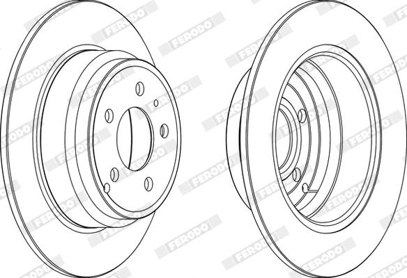 Ferodo DDF552X - Disque de frein cwaw.fr