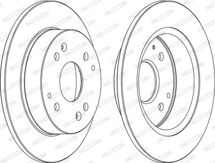 Ferodo DDF565-D - Disque de frein cwaw.fr