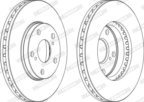 Ferodo DDF501X - Disque de frein cwaw.fr