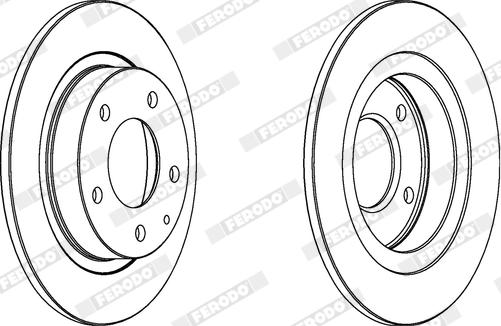 Ferodo DDF524X - Disque de frein cwaw.fr