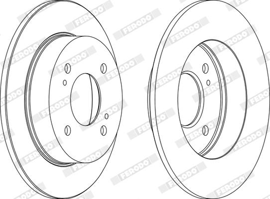 Ferodo DDF674X - Disque de frein cwaw.fr