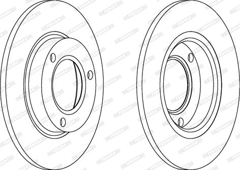 Ferodo DDF096 - Disque de frein cwaw.fr