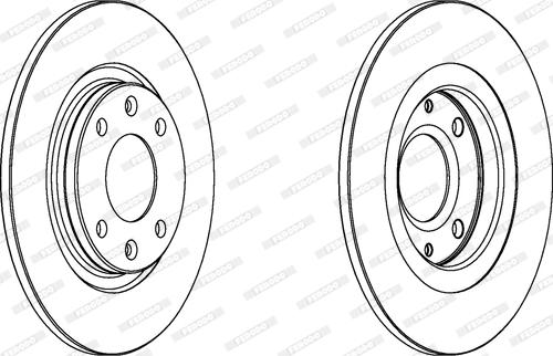 Ferodo DDF051 - Disque de frein cwaw.fr
