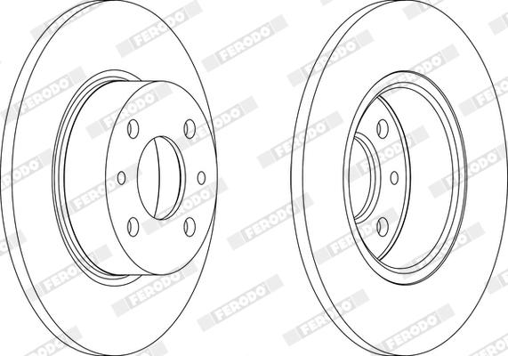 Ferodo DDF066X - Disque de frein cwaw.fr