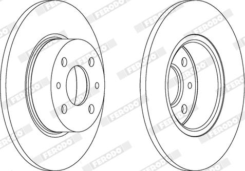 Ferodo DDF066X - Disque de frein cwaw.fr