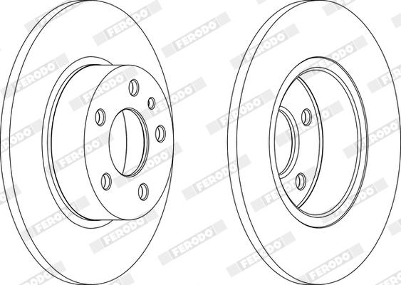 Ferodo DDF067X - Disque de frein cwaw.fr