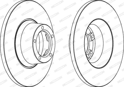 Ferodo DDF084 - Disque de frein cwaw.fr