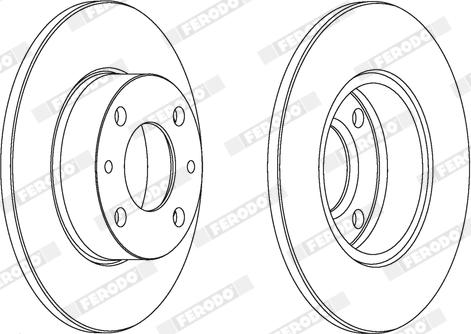 Ferodo DDF083X - Disque de frein cwaw.fr