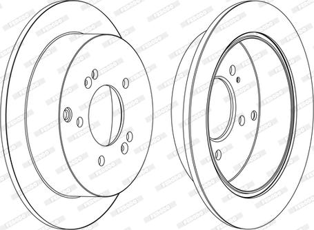 Ferodo DDF1493C-D - Disque de frein cwaw.fr