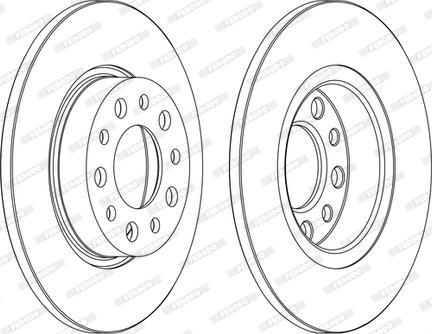 Ferodo DDF1450C - Disque de frein cwaw.fr