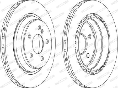 Ferodo DDF1457C-1-D - Disque de frein cwaw.fr