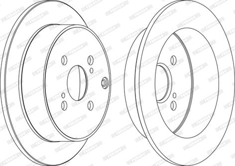 Ferodo DDF1409C - Disque de frein cwaw.fr