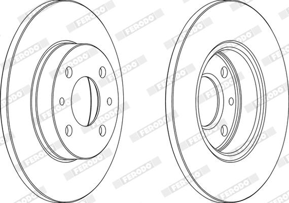 Ferodo DDF140X - Disque de frein cwaw.fr