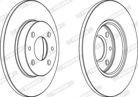 Ferodo DDF140X - Disque de frein cwaw.fr