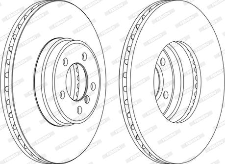 Ferodo DDF1411C-1-D - Disque de frein cwaw.fr