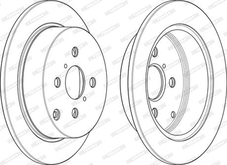 Ferodo DDF1417C-D - Disque de frein cwaw.fr