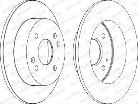 Ferodo DDF1488C - Disque de frein cwaw.fr