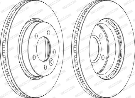 Ferodo DDF1430C-1-D - Disque de frein cwaw.fr