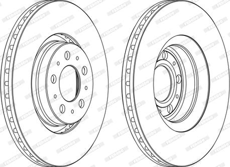 Ferodo DDF1426C-D - Disque de frein cwaw.fr