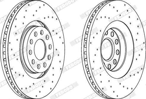 Ferodo DDF1422X - Disque de frein cwaw.fr