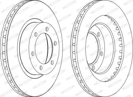 Ferodo DDF1594C-D - Disque de frein cwaw.fr