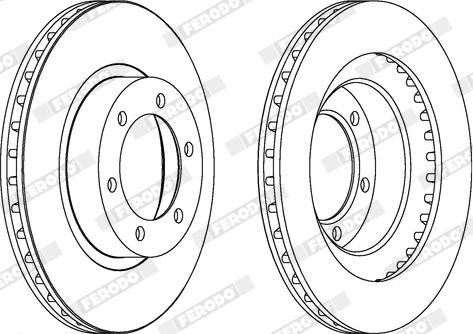 Ferodo DDF1594X - Disque de frein cwaw.fr