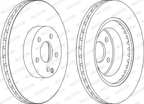 Ferodo DDF1595C-1-D - Disque de frein cwaw.fr