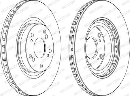 Ferodo DDF1596C - Disque de frein cwaw.fr