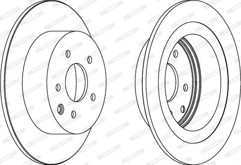 Ferodo DDF1590C - Disque de frein cwaw.fr