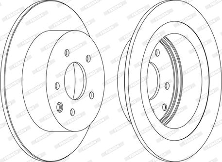 Ferodo DDF1590P-D - Disque de frein cwaw.fr