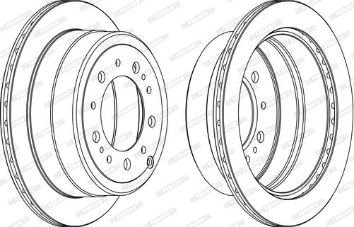 Ferodo DDF1597C-1-D - Disque de frein cwaw.fr