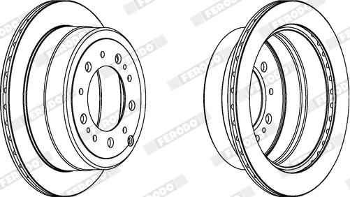 Ferodo DDF1597X - Disque de frein cwaw.fr